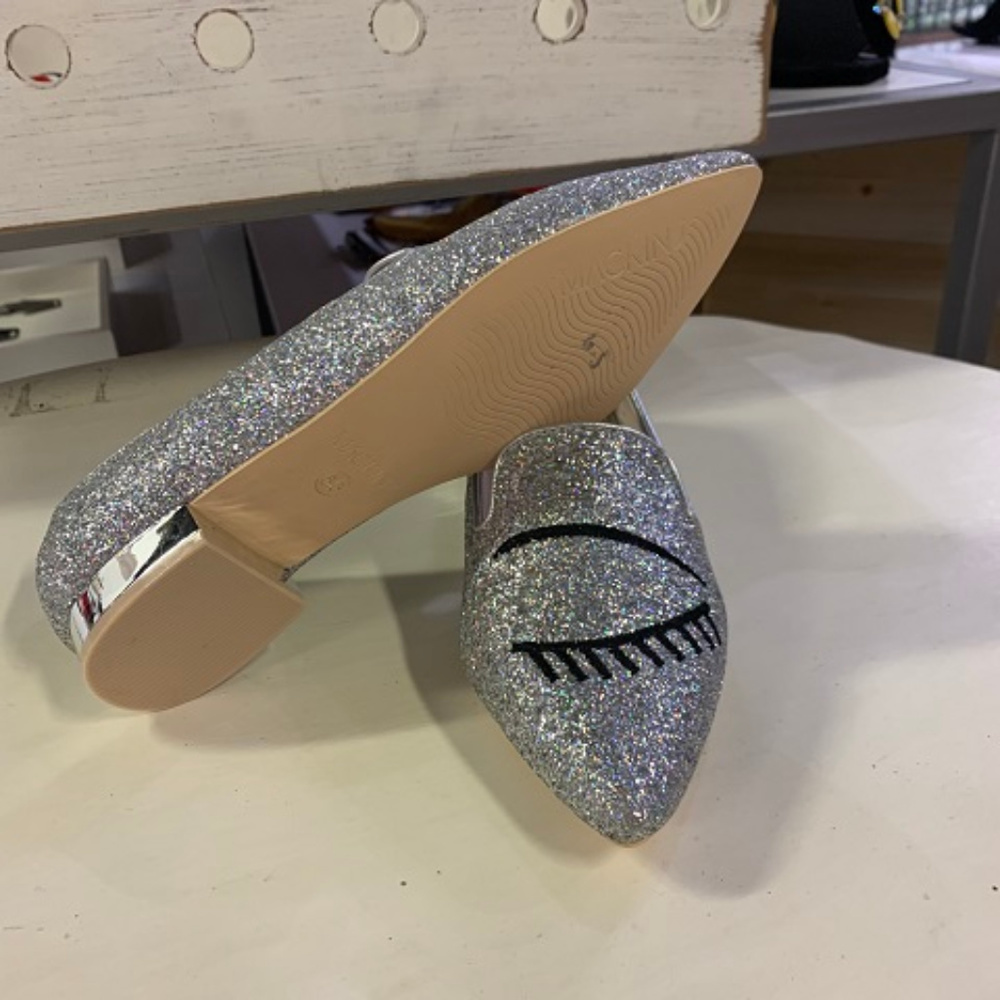 Mackin J Glitter "Kaylee" Loafers, Size 5.5 - Picture 4 of 5